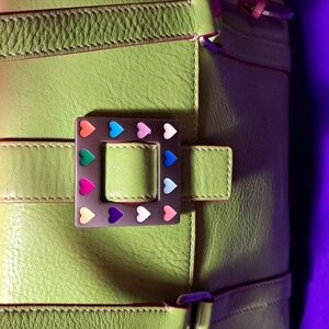 vintage Dooney & Bourke leather "Wicked" 💚shoulder Bag ST. PATRICKS DAY READY🍀